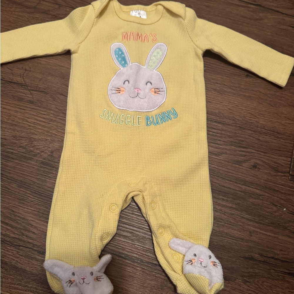 Baby Starters Yellow Snuggle Bunny Footie